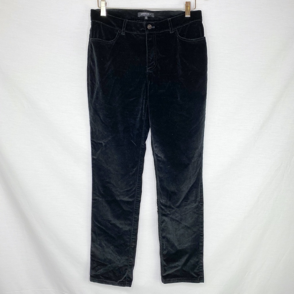 Lafayette 148 Petite Velvet Black Jeans